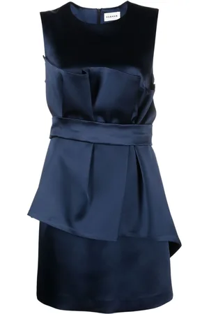 P.A.R.O.S.H. Vestido corto sin mangas con cinturón