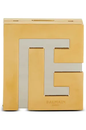 Balmain Bolsa de mano con placa del logo