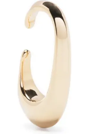LEMAIRE Arete ear-cuff Long Drop bañado en oro