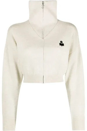 Marant Etoile Cárdigan Oxane con logo bordado