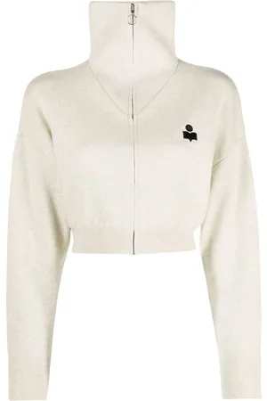 Marant Etoile Cárdigan Oxane con logo bordado