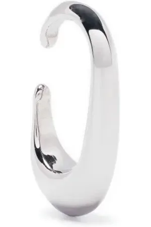 LEMAIRE Arete ear-cuff Long Drop bañado en oro