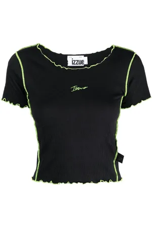 Izzue Top corto con logo bordado