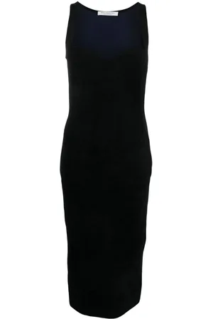 Serafini Vestido sin mangas con escote de corazón