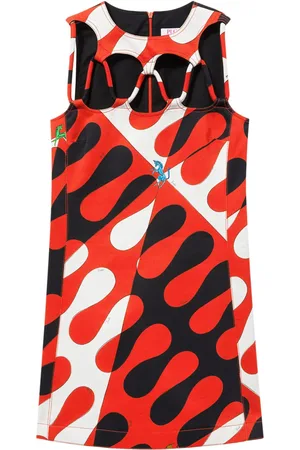 Puccini Vestido corto con estampado Leocorno