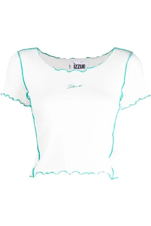 Izzue Top corto con logo bordado