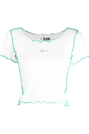 Izzue Top corto con logo bordado