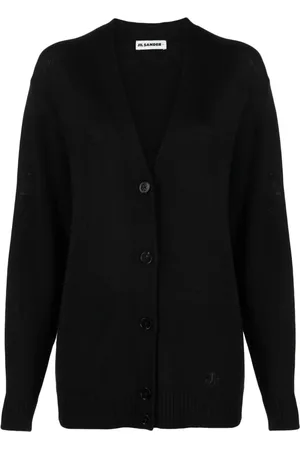 Jil Sander Cárdigan de tejido fino con cuello en V