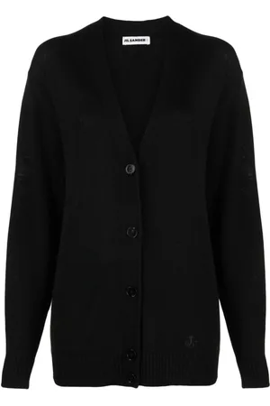 Jil Sander Cárdigan de tejido fino con cuello en V