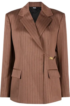 GCDS Blazer con solapas de muesca