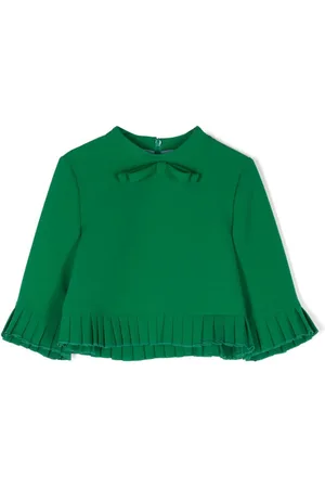 Mimisol Blusa con bordes plisados