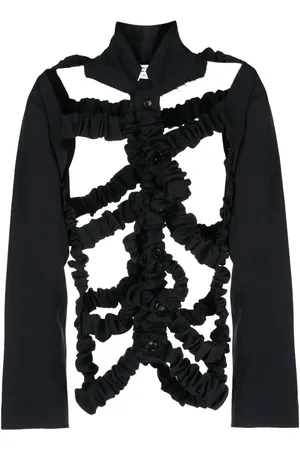 Comme des Garçons Chamarra con detalles de abertura y botones