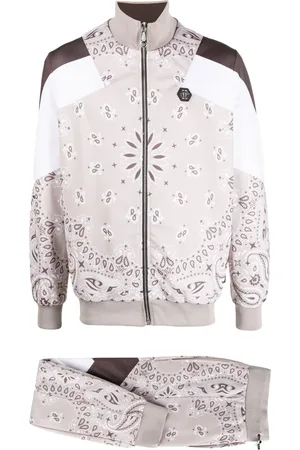 Philipp Plein Traje deportivo con estampado de cachemira