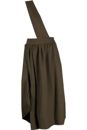 Comme des Garçons Vestido midi estilo overol con diseño asimétrico