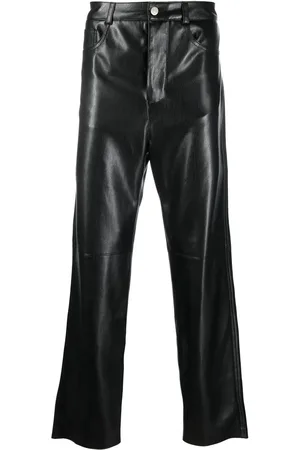 Nanushka Pantalones rectos con bolsillos