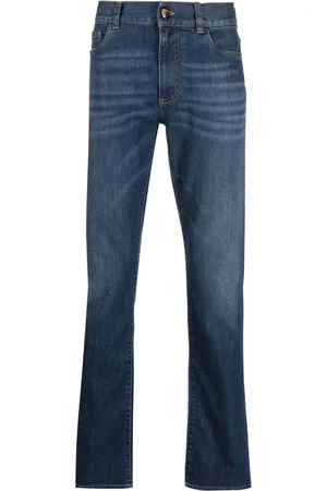 CANALI Jeans rectos con tiro bajo