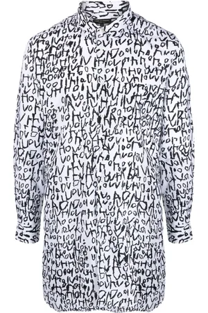Comme des Garçons Camisa manga larga con estampado abstracto