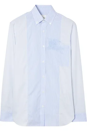Burberry Camisa con rayas estampadas y motivo EKD