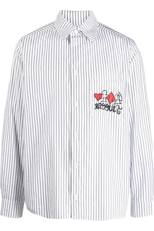 Rassvet Camisa con logo bordado y motivo de rayas
