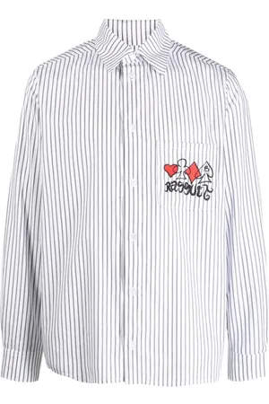 Rassvet Camisa con logo bordado y motivo de rayas