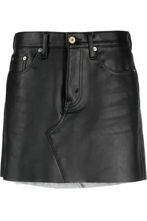 JUNYA WATANABE Falda corta con bordes deshilachados