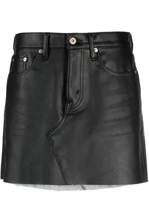 JUNYA WATANABE Falda corta con bordes deshilachados