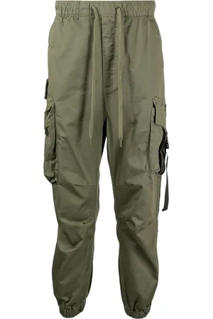 Musium Div. Pantalones cargo con diseño tapered y cordones