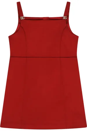 Dolce & Gabbana Vestido sin mangas con placa del logo