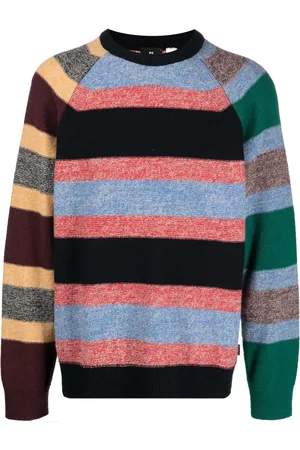 Paul Smith Suéter con rayas estampadas y cuello redondo