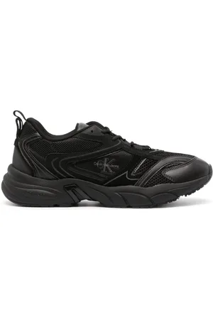 Calvin Klein Tenis con parche del logo y paneles