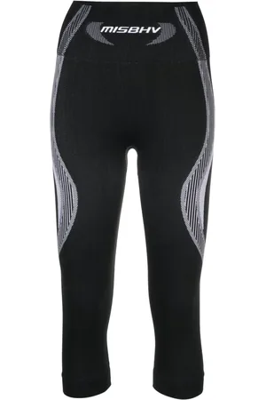 MISBHV Leggins capri con logo en la pretina