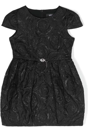 VERSACE Vestido texturizado de manga corta