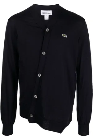Comme des Garçons Cárdigan asimétrico de x Lacoste