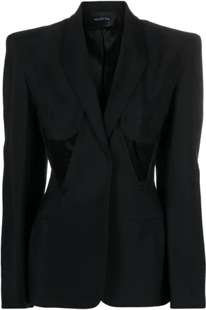 MUGLER Blazer estructurado con abertura