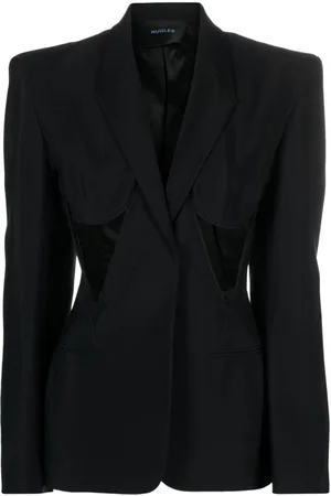 MUGLER Blazer estructurado con abertura