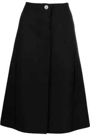 Lanvin Falda midi con diseño acampanado