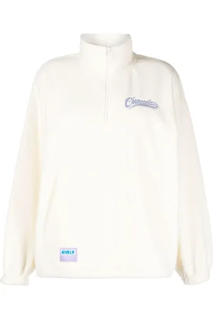 Chocoolate Sudadera con cuello de tortuga y logo bordado