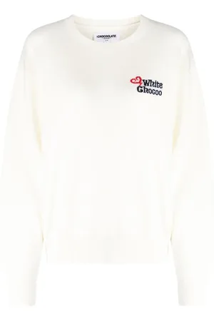 Chocoolate Suéter tejido en intarsia con cuello redondo