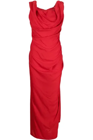 Vivienne Westwood Vestido largo Ginnie con diseño drapeado