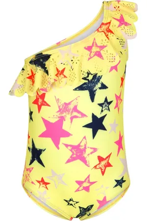 Molo Traje de baño con tira en un hombro y estrellas estampadas