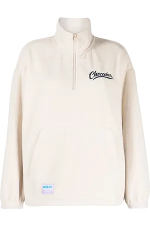 Chocoolate Sudadera con cuello de tortuga y logo bordado