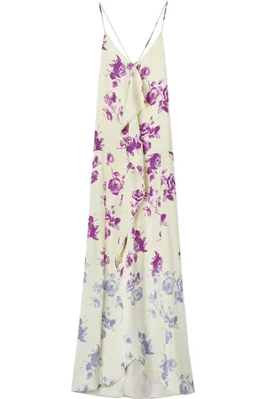 Jil Sander Vestido largo con estampado floral