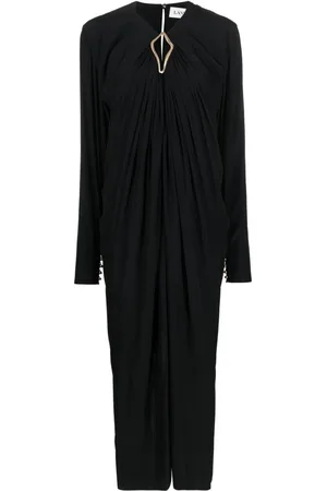 Lanvin Vestido midi con aberturas
