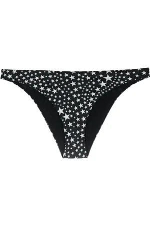 Stella McCartney Bikini bottom con estrellas estampadas y placa del logo