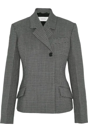 Salvatore Ferragamo Blazer con motivo de cuadros y doble botonadura