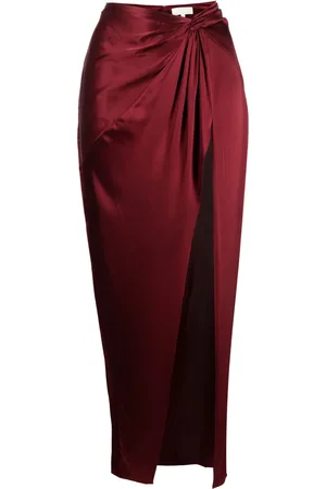 FLEUR DU MAL Falda de seda Twist