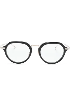 Thom Browne Lentes con armazón redonda