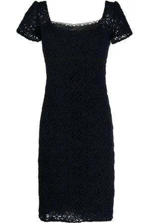 Prada Vestido ajustado con detalle de encaje floral