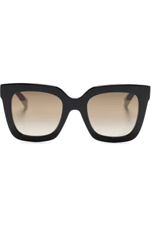 Missoni Lentes de sol con armazón cuadrada estilo carey