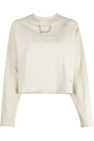 Izzue Playera manga larga con placa del logo